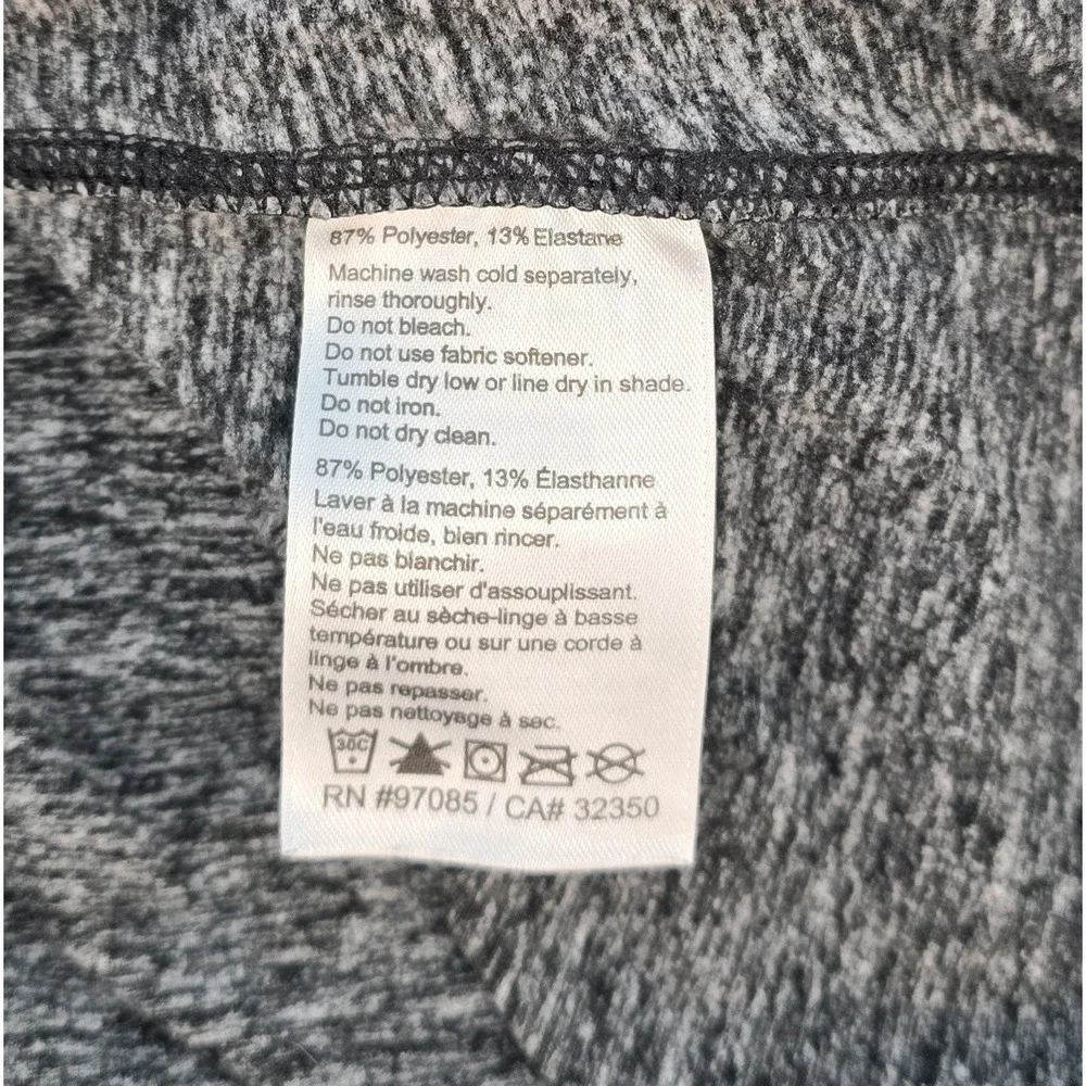 Outdoor Research Women's Melody Shirt Sz S Heather Black Ruched 1/4 Zip Gorpcore